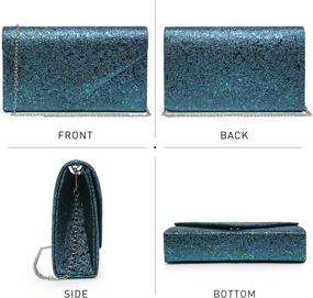 img 2 attached to 💼 Glamorous Glistening Evening Clutches for Women: Handbags, Wallets, and Bags