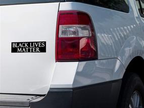 img 2 attached to 🖤 Large 10-by-3 Inches Bumper Sticker or Laptop Decal: Black Lives Matter Movement & Anti-Racism Advocacy