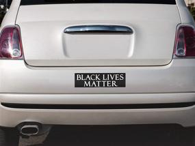 img 3 attached to 🖤 Large 10-by-3 Inches Bumper Sticker or Laptop Decal: Black Lives Matter Movement & Anti-Racism Advocacy