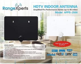 img 1 attached to Ultra High Performance HD TV Antennas for Sale - 50, 60, 65 Mile Versions with Black & White Sides - 4k & Full HDTV Ready! (65 Mile Version with Detachable Coax Upgrade)