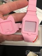 img 1 attached to Cute Digital Girls Watch 👧 with Silicone Band and Clamshell Design review by Mandy Martin
