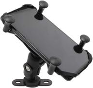 guaimi 360° rotation motorcycle phone mount with camera rack and handlebar clamp - compatible with ducati scrambler 800 and all models logo