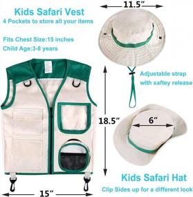 img 2 attached to Exploration Kit For Kids: INNOCHEER Explorer & Bug Catcher Set With Vest, Hat, Binoculars And More!