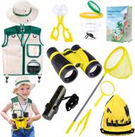 exploration kit for kids: innocheer explorer & bug catcher set with vest, hat, binoculars and more! logo