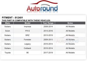 img 2 attached to 🔧 Autoround 512401 Rear Wheel Hub and Bearing Assembly for Scion FR-S, Subaru BRZ, Forester, Legacy, Outback, Impreza, Toyota 86 - 5 Lug