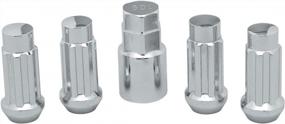 img 1 attached to 2.00" Extra Tall Acorn Locks C40405LX Chrome 1/2" Набор из 4 резьб с 1 ключом - Topline Products