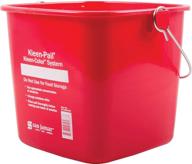 🧺 san jamar kp196kcrd kleen-pail 6 quart commercial cleaning bucket in red logo