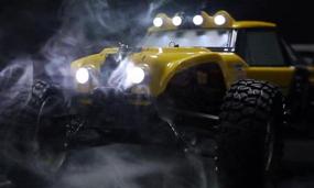img 2 attached to Get Ready To Race: KELIWOW 1:12 4WD Waterproof RC Car With LED Lights 2.4GHz 25MPH Desert Off-Road Buggy In Yellow