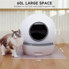 img 3 attached to 🐾 Effortless Maintenance: Discover the Extra Large Self-Cleaning Cat Litter Box with APP Control, Odorless Design, and Smart Protection for Multiple Cats