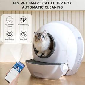 img 1 attached to 🐾 Effortless Maintenance: Discover the Extra Large Self-Cleaning Cat Litter Box with APP Control, Odorless Design, and Smart Protection for Multiple Cats