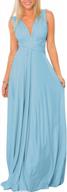 transform your look with the multi-way women's bridesmaid maxi dress - perfect for weddings and formal events! logo