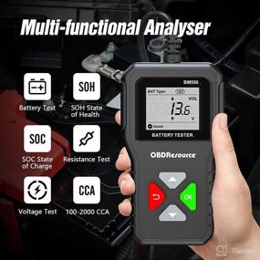 img 2 attached to 🚗 BM550 Car Battery Tester | 6V 12V 24V Voltage Tester | 100-2000 CCA | Internal Resistance Tester | Digital Analyzer for Automotive Alternator | Truck Marine Motorcycle SUV Boat