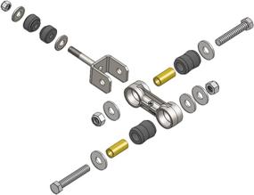 img 1 attached to 🔧 BD Diesel 1032050 Dual Pivot Sway Bar End Link Kit with Cast Line, U-Bracket, Bushing Kit, Bolts, Nuts, and Washers