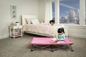 img 3 attached to Переносная детская кроватка Regalo My Cot, в комплекте с простынью, розовая
