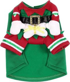 img 1 attached to 🎅 Festive Mogoko Elf Costume: A Hilarious Christmas Cosplay Dress for Dogs & Cats!