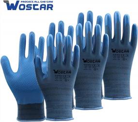 img 1 attached to Get The Job Done With Wostar Working Texture Gloves: Perfect For Coating And Gardening Tasks