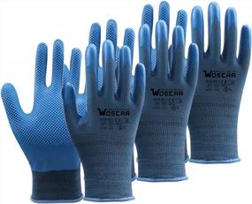 img 4 attached to Get The Job Done With Wostar Working Texture Gloves: Perfect For Coating And Gardening Tasks