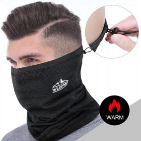 img 3 attached to Neck Warmer Gaiter Face Mask Scarf Windproof Ski Balaclava Bandana Gators For Winter Autumn Adjustable Breathable Reusable
