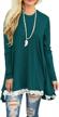 stylish and chic women's lace tunic blouse with long sleeves and a-line fit from wekili logo