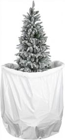 img 3 attached to Securely Store Your 7.5 Ft Christmas Tree With Sattiyrch'S Extra Large Plastic Storage Bag - 4.4'X8.8' Disposal Tote Included!