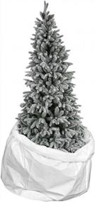 img 4 attached to Securely Store Your 7.5 Ft Christmas Tree With Sattiyrch'S Extra Large Plastic Storage Bag - 4.4'X8.8' Disposal Tote Included!