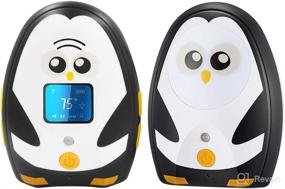 img 4 attached to 👶 TimeFlys Audio Baby Monitor Mustang QQ: Two-Way Talk, Long Range, Temperature Monitoring, Lullabies, LCD Display - Complete Set!