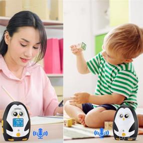 img 2 attached to 👶 TimeFlys Audio Baby Monitor Mustang QQ: Two-Way Talk, Long Range, Temperature Monitoring, Lullabies, LCD Display - Complete Set!