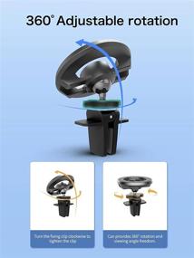 img 2 attached to 🚗 Enhance Safety with WisiYukk Car Phone Holder Mount: 360° Rotation, Universal Magnetic Vent Mount for iPhone 13, 12 Pro & Most Smartphones