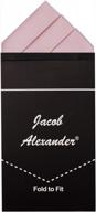 🔶 pre-folded triangles handkerchief by jacob alexander: the ultimate men's accessory for style and elegance logo