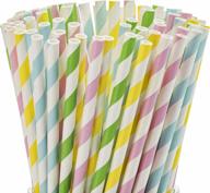 durahome's 400-piece biodegradable paper straws - long lasting & colorful for everyday and special occasions logo