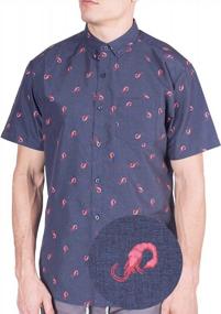 img 4 attached to Men'S Hawaiian Shirt - Short Sleeve Button Down In Size S-4XL!