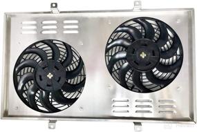 img 3 attached to 🔥 High-Performance Aluminum Fan and Shroud Kit for Chevy C/K C10/C20/K10/K20 Pickup Truck - Radiator Excluded