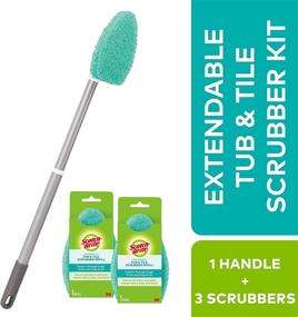 img 3 attached to 🛁 Effortlessly Clean Your Bathroom with Scotch-Brite Extendable Tub & Tile Scrubber Kit