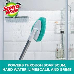 img 2 attached to 🛁 Effortlessly Clean Your Bathroom with Scotch-Brite Extendable Tub & Tile Scrubber Kit