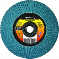 forney 71924 4-1/2 inch double-sided flap disc, 60 grit and 120 grit grains logo
