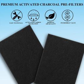 img 1 attached to Pack Of 6 HRF-A200 Pre-Cut Activated Carbon Pre-Filters For Honeywell HPA200 Air Purifier - Effective Replacement For Honeywell Prefilter A, Enhancing Filter Performance And Air Quality Improvement