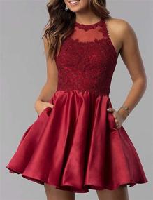 img 1 attached to Stunning Sleeveless Applique Homecoming Dresses for NaXY Juniors - Women's Clothing Collection