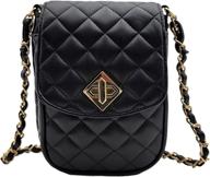 bhumane crossbody leather shoulder quilted women's handbags & wallets ~ crossbody bags логотип