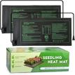 2 pack namotek plant heat mat - 10x20.75" durable waterproof seed germination heating pad met standard logo