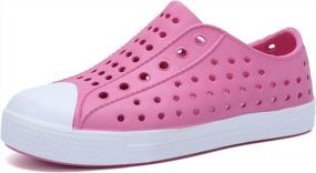 img 4 attached to Seannel Kids Water Shoes: Lightweight Breathable Slip-On Sneaker For Outdoor & Indoor Use!