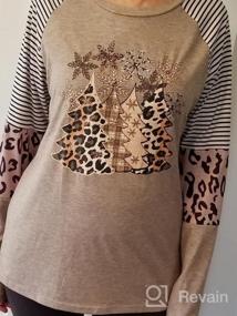 img 4 attached to Fall In Style With Thankful Grateful Blessed Pumpkin Baseball Tee For Women With Trendy Leopard Stripe Sleeves