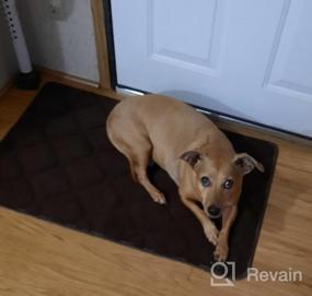 img 6 attached to Stay Clean And Stylish With Our Absorbent Indoor Doormat Front Door Rug - 20"X32", Non Slip And Washable Entrance Rug In Chocolate Color