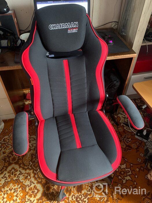 картинка 1 прикреплена к отзыву Gaming chair Chairman GAME 19, upholstery: textile, color: black/grey от Stanislaw Kisiel ᠌