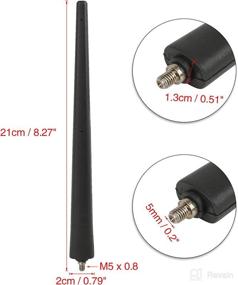 img 2 attached to 🚗 X AUTOHAUX Car Signal Antenna Aerial for Fiat 500 2012-2019 - Enhanced 8-Inch SEO-Optimized Version