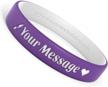 reminderband custom luxe silicone wristbands - personalized customizable rubber bracelets - customized for motivation, events, gifts, support, fundraisers, awareness logo