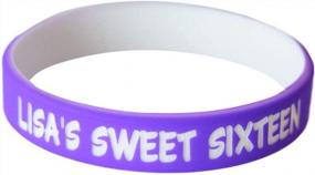 img 3 attached to Reminderband Custom Luxe Silicone Wristbands - Personalized Customizable Rubber Bracelets - Customized For Motivation, Events, Gifts, Support, Fundraisers, Awareness