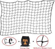 🚚 toptow bungee cargo net for pickup truck bed – heavy duty 4'x 6' stretches to 8'x 12' bungee net with reflective wire, 10 clip carabiners, plastic hook – ideal for securely transporting large loads логотип