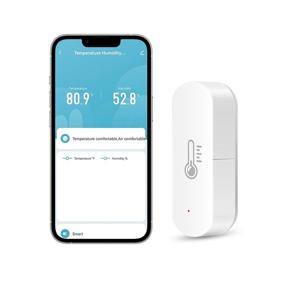 img 4 attached to XUELILI ZigBee Wireless Smart Thermometer Hygrometer – Indoor Temperature and Humidity Monitor Sensor, Compatible with Alexa – Ideal for Home, Baby Room, Greenhouse, Basement, Pet Reptile Kennel