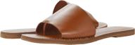 stylish and comfortable: madewell women's boardwalk post slide sandals logo