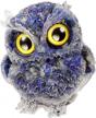 lapis lazuli owl statue sculpture carved animals figurine crystal ornament home decor desktop office logo